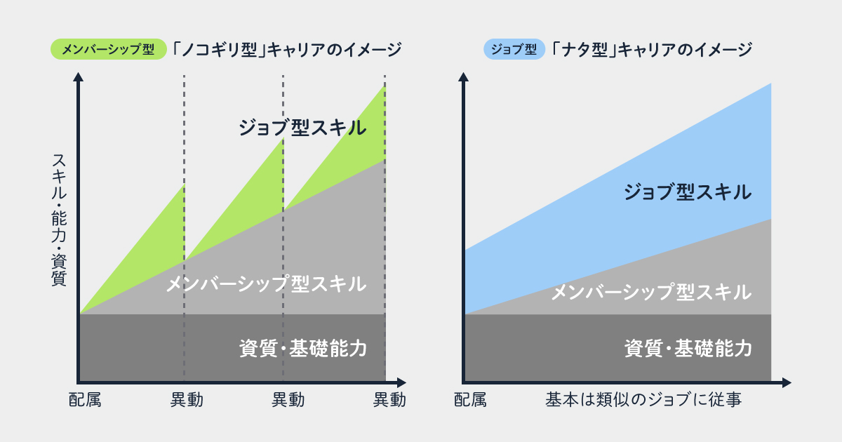 ジョブ型人材マネジメントから考えるキャリア形成 ノコギリ型キャリア と ナタ型キャリア とは Biz Zine ビズジン